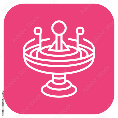 Spinning Ride icon vector image. Can be used for Amusement Park.