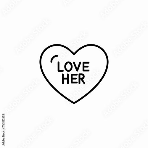 candy heart love icon sign vector