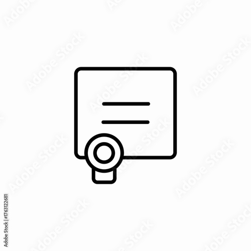 certificate award diploma icon sign vector