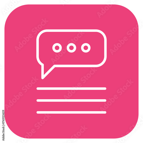 Chat icon vector image. Can be used for Contact Us.