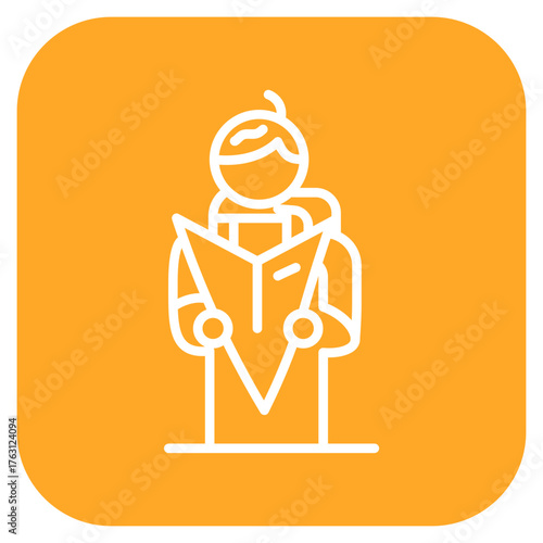 Get Directions icon vector image. Can be used for Contact Us.