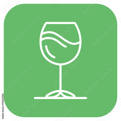 Wine Glass icon vector image. Can be used for Italy.