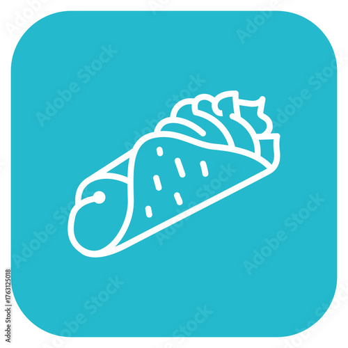 Cannoli icon vector image. Can be used for Italy.
