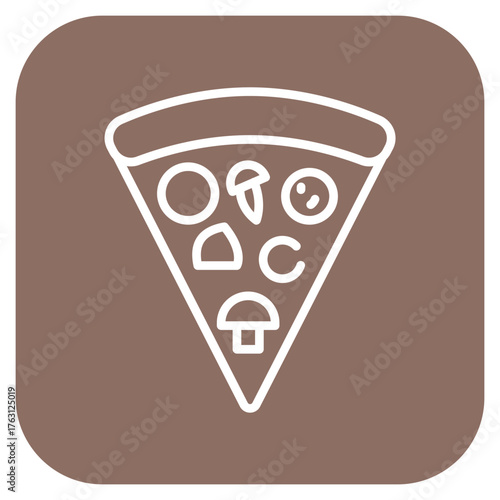 Pizza Slice icon vector image. Can be used for Italy.