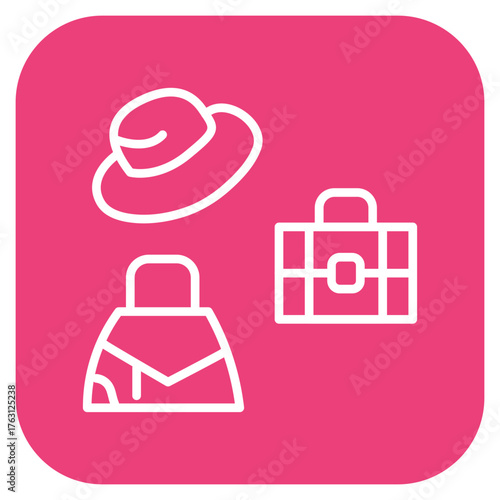 Milan Fashion icon vector image. Can be used for Italy.