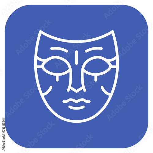 Italian Opera Mask icon vector image. Can be used for Italy.
