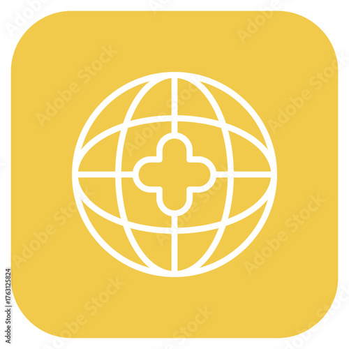 Pandemic Globe icon vector image. Can be used for Infectious Diseases.