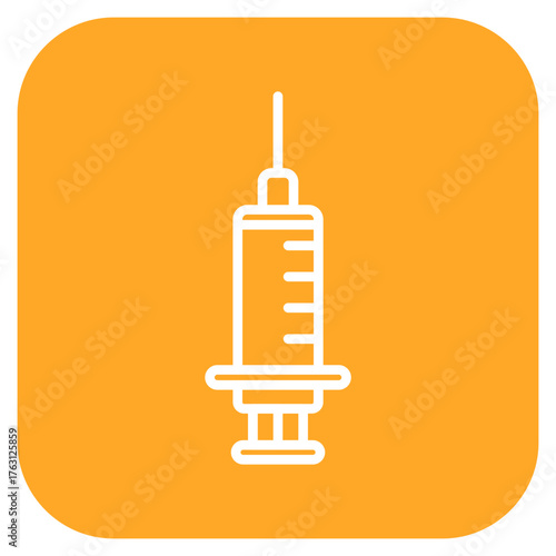 Vaccination Syringe icon vector image. Can be used for Infectious Diseases.