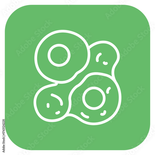 Cancer Cells icon vector image. Can be used for Chemotherapy.