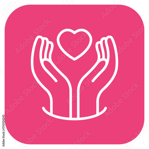 Healing Hands icon vector image. Can be used for Chemotherapy.