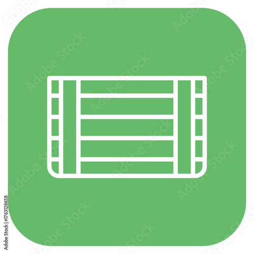 Crate icon vector image. Can be used for Supermarket.