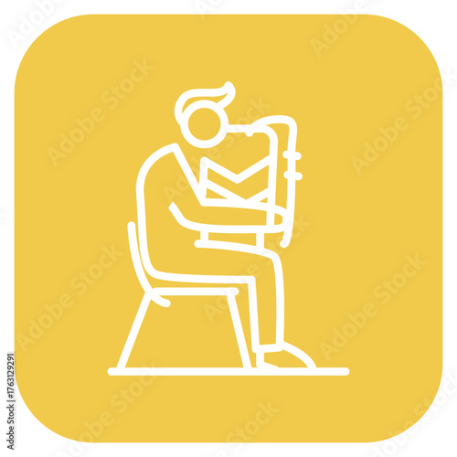 Jazz icon vector image. Can be used for Instrument.