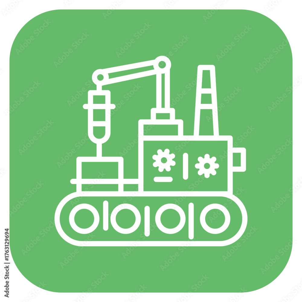Fototapeta premium Manufacturing icon vector image. Can be used for Manufacturing.