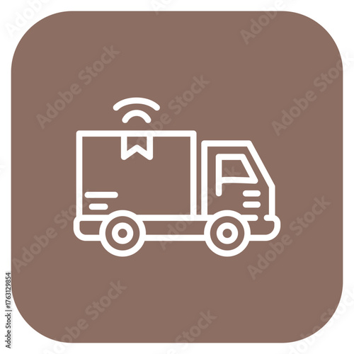 Truck icon vector image. Can be used for Manufacturing.