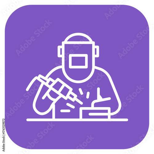 Welding icon vector image. Can be used for Manufacturing.