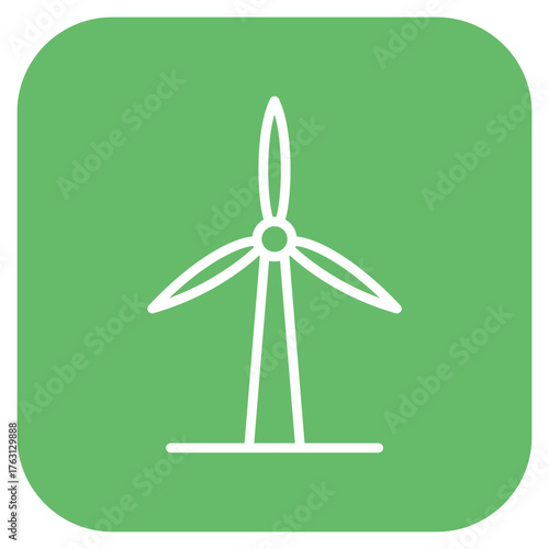 Wind Turbine icon vector image. Can be used for Manufacturing.
