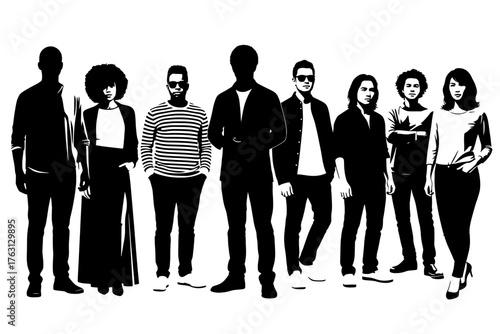 A classic margarita cocktail in a salt rimmed glass garnished with a lime wedge and cast a shadow on a white background