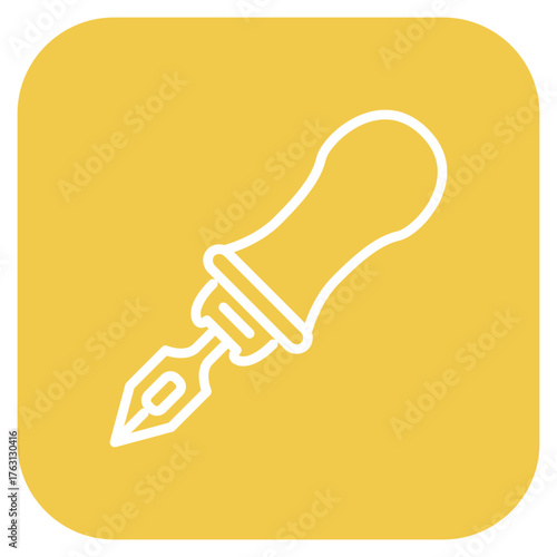 Awl icon vector image. Can be used for Shoemaker.