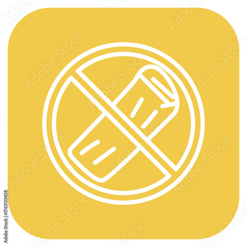 No Leather icon vector image. Can be used for Shoemaker.