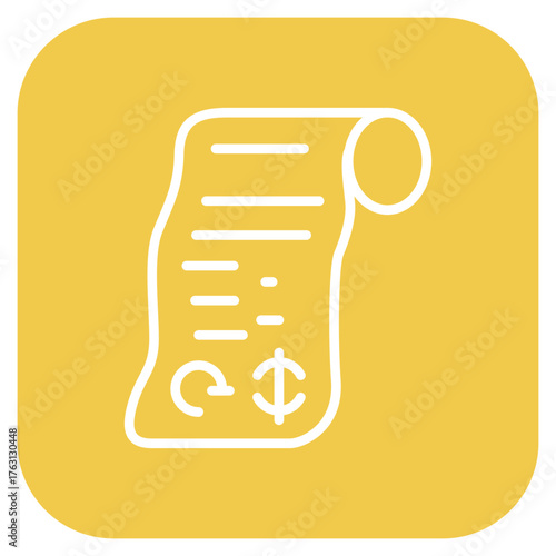 Receipt icon vector image. Can be used for Shoemaker.