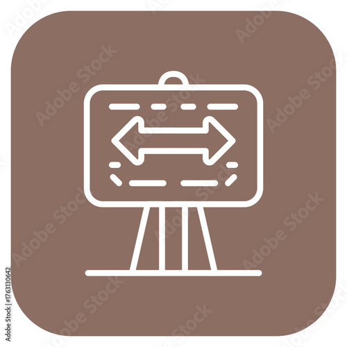 Signboard icon vector image. Can be used for Shoemaker.