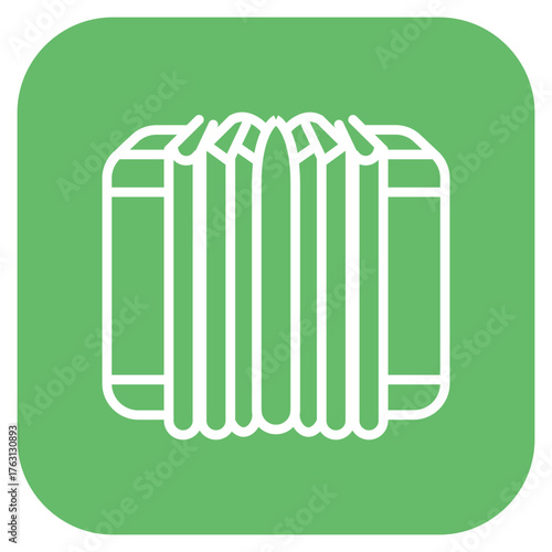 Accordion icon vector image. Can be used for Oktoberfest.