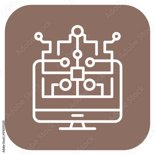 Alogirthm icon vector image. Can be used for Biometrics.