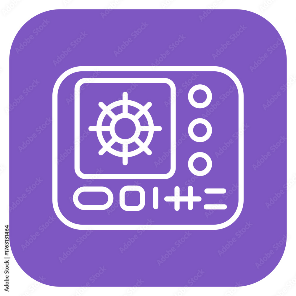Fototapeta premium Biometric Thermostat icon vector image. Can be used for Biometrics.