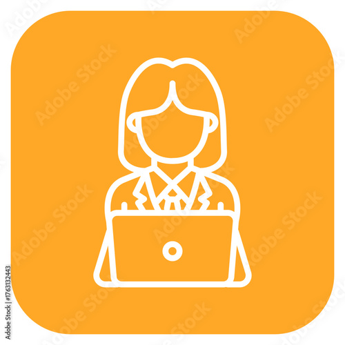 Accountant icon vector image. Can be used for Diversity.