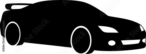 Sleek black sports car design for automotive enthusiasts and modern transportation concepts, conveying speed, luxury, and design innovation for auto projects.