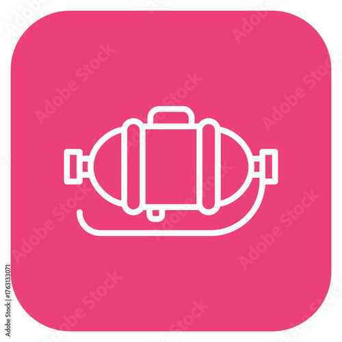 Diving Tank icon vector image. Can be used for Beach Resort.