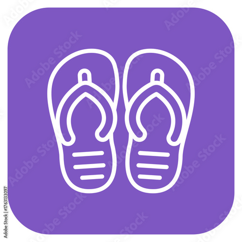 Flipflops icon vector image. Can be used for Beach Resort.