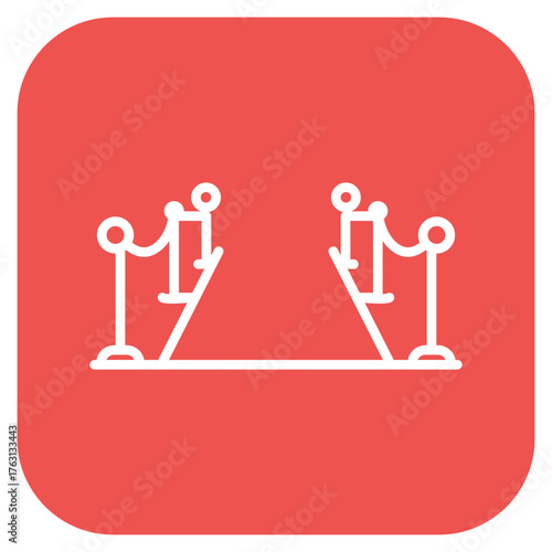 Red Carpet icon vector image. Can be used for Luxury.