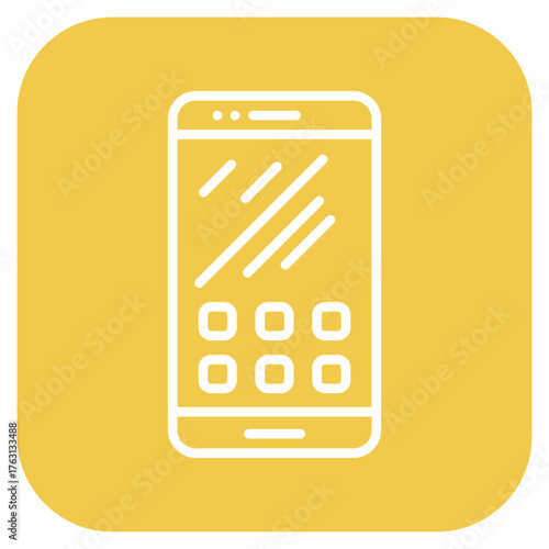 Smartphone icon vector image. Can be used for Luxury.