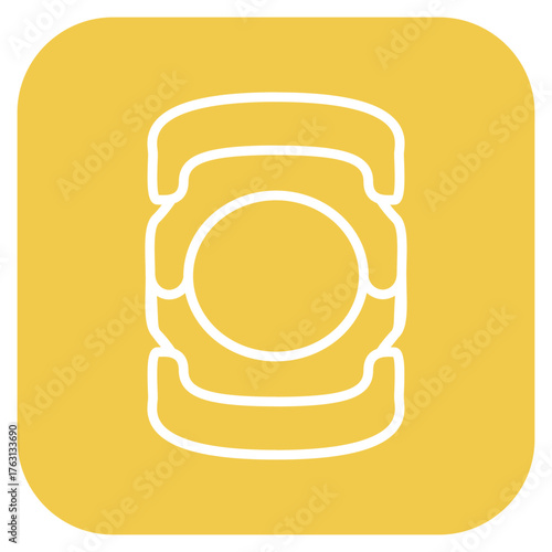 Knee Pad icon vector image. Can be used for Volleyball.
