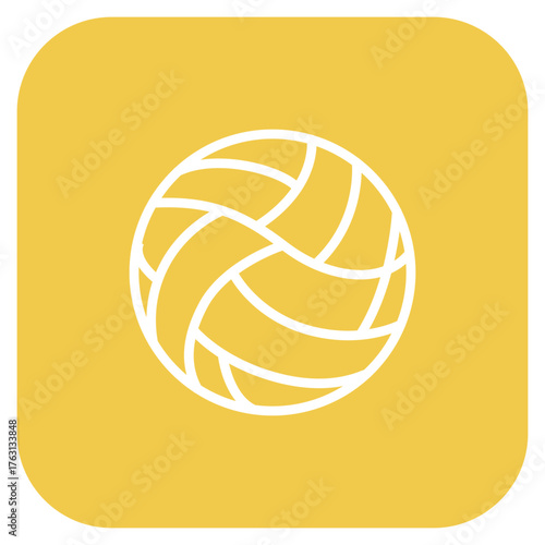 Volley Ball icon vector image. Can be used for Volleyball.