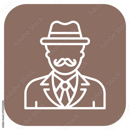 Gambler icon vector image. Can be used for Casino.