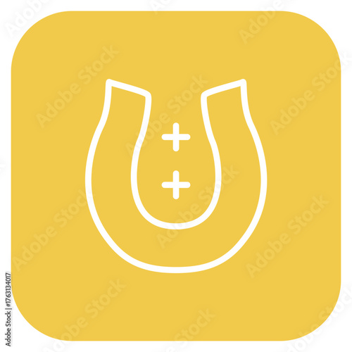 Horseshoe icon vector image. Can be used for Casino.