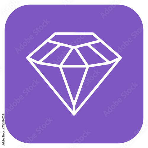 Gemstone icon vector image. Can be used for Casino.
