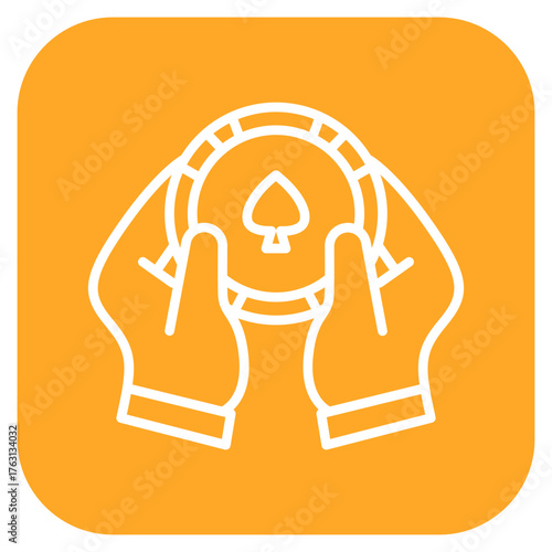 Poker icon vector image. Can be used for Casino.