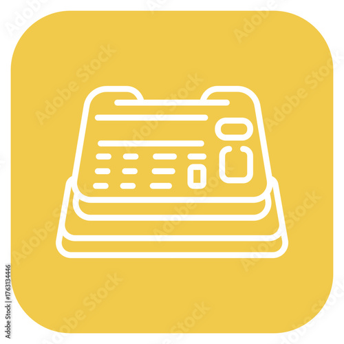 Cashier Machine icon vector image. Can be used for Trading.