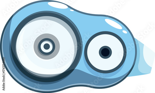 Correction tape dispenser applying a strip of white adhesive for covering mistakes, ensuring clean and presentable documents