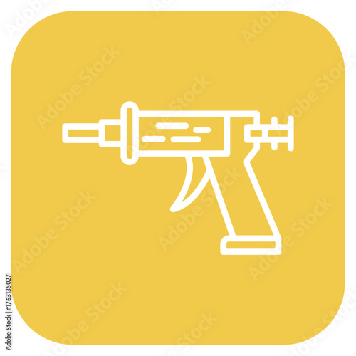 Caulking Gun icon vector image. Can be used for Construction Tools.