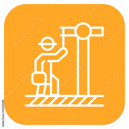Steelyard icon vector image. Can be used for Construction Tools.