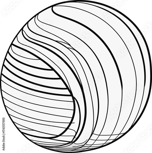 3D torus wireframe, abstract geometry, mathematical model, technical flat sketch, vector illustration, cad drawing, curved surface, topology visualization, template