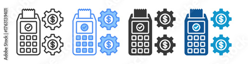Transaction Icon Set Multiple Style Collection