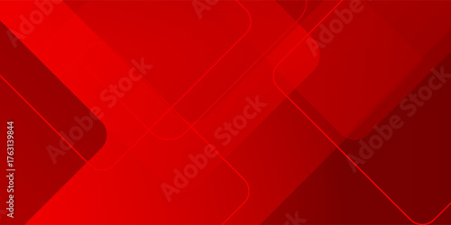 red abstract background with layered rounded diamond shapes and smooth gradients. Ideal for energetic designs, business branding, and dynamic presentations.