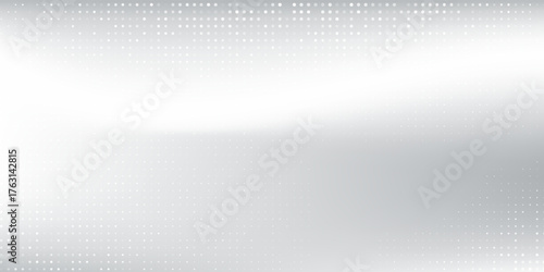 Dot silver foil background with metal mirror texture. Chrome gradient surface with light gloss abstract
