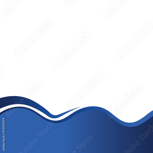 Modern Wavy Footer