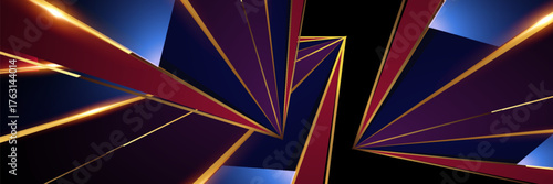 Black, gray polygon background. Vector imitation of the 3D illustration. Pattern with triangles of different scale. Elegant backdrop. Vector ilustration
